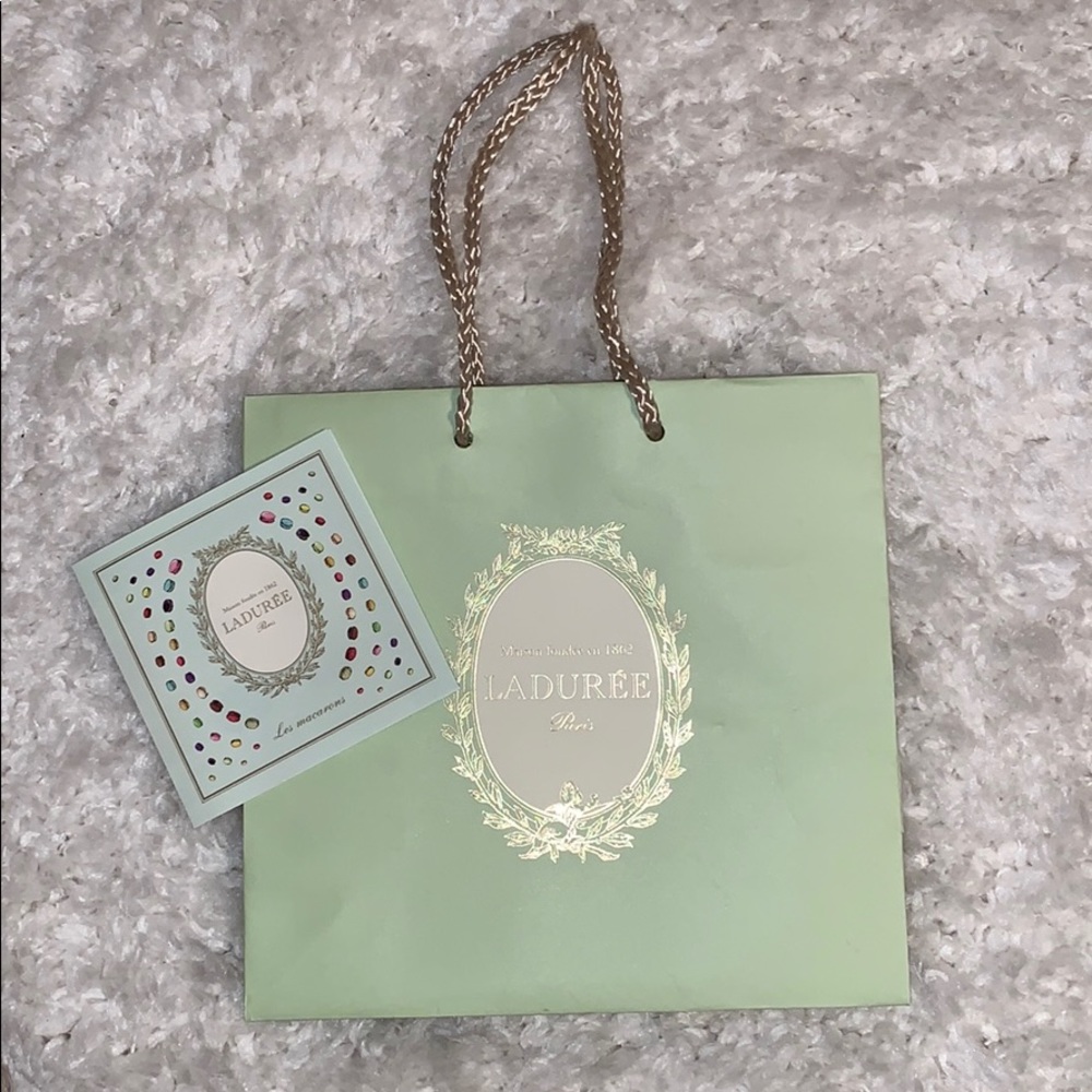 Laduree Gift Bag and Macaron Poster